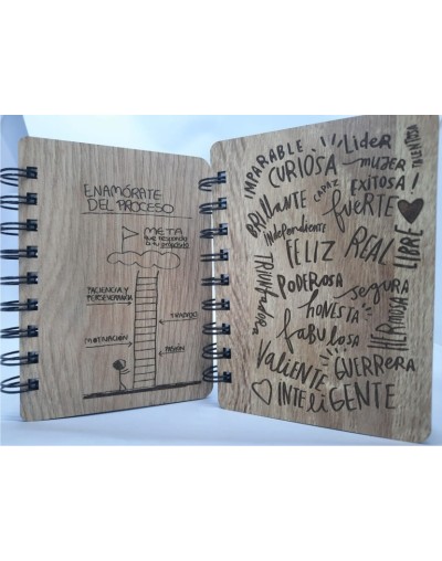 Cuadernos  grabados y cortados a laser