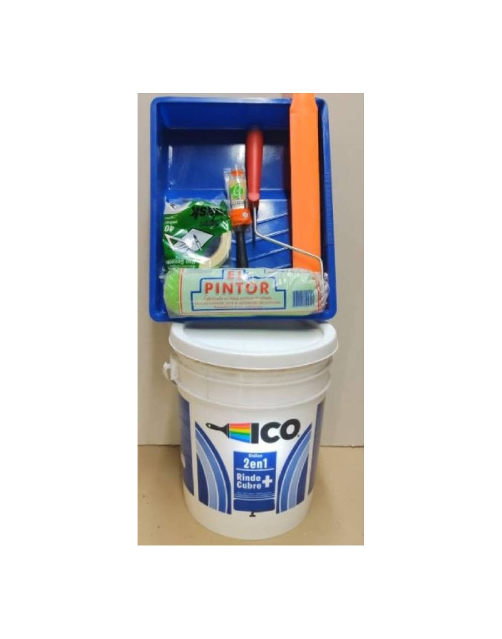Balde pintura ico tipo 1  combo 