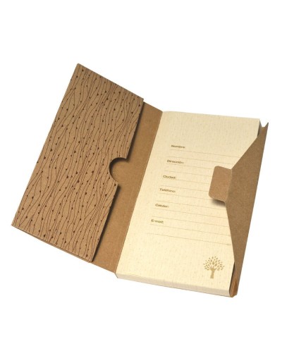 Libreta ecológica notas tipo bolsillo