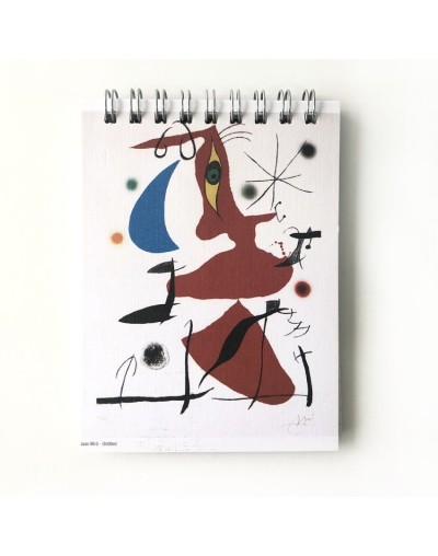 Mini libretas anilladas miró x3 unidades motivos surtidos