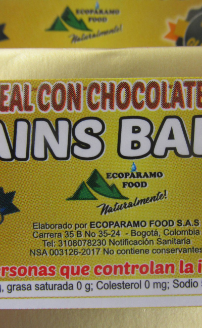 Grains Bars -Barra multicereal con chocolate sin azúcar 