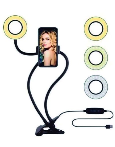 Soporte Para Mesa  Aro de Luz De 9 CM