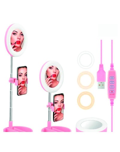 Aro de Luz G3 con porta maquillaje