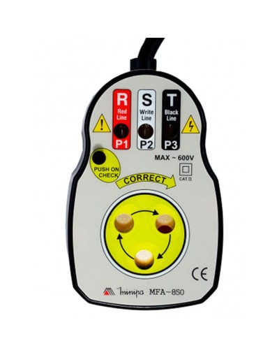 Fasimetro cat iv 600v scontacto metalico  minipa mfa850