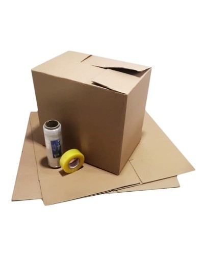 Combo para mudanzas 12 cajas de cartón  burbuja y cinta