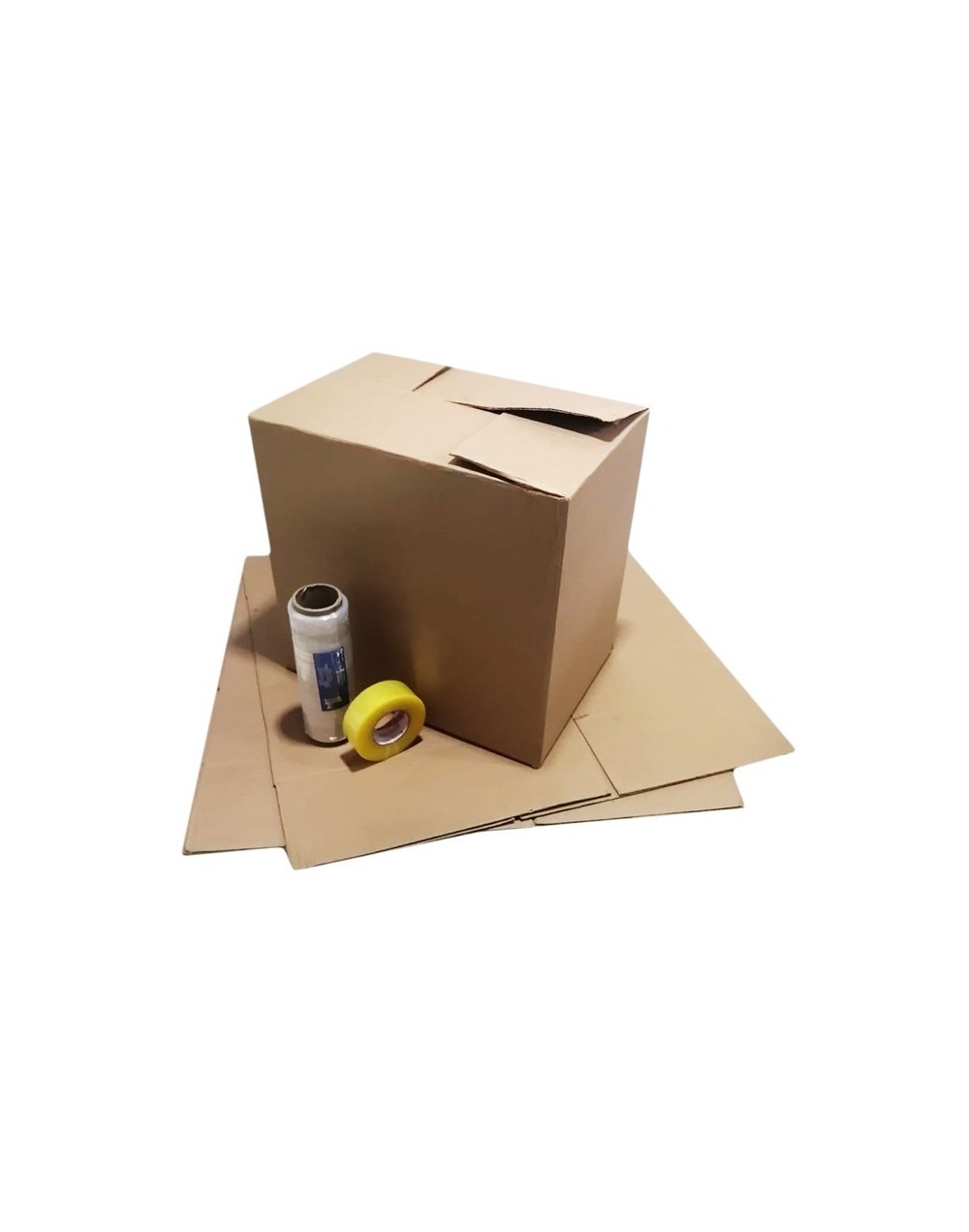 Combo para mudanzas 12 cajas de cartón  burbuja y cinta