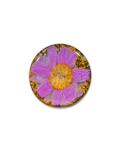 Anillo flores naturales encapsuladas  amorosa