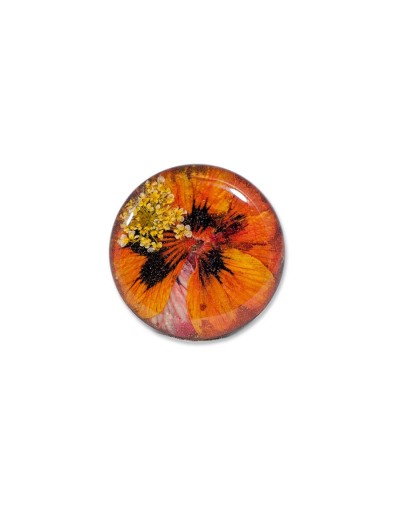Anillo flores naturales encapsuladas apasionada