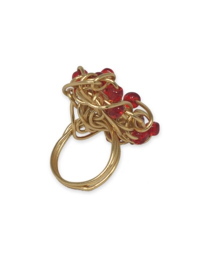Anillo constelación bronce con baño de oro