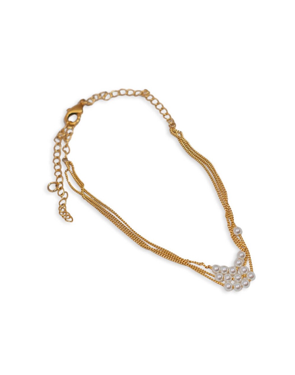 Collar corto galaxia bronce con baño de oro
