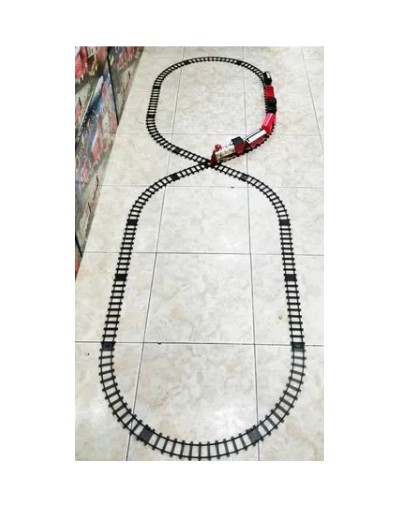 Tren Clásico Navideño De 5 Vagones 740 Cm Luz Humo Y Sonido