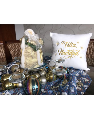 Cojines Dorados para Navidad Tengo Frio