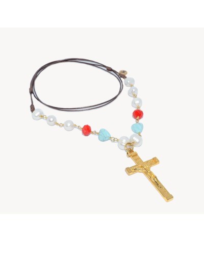 Collar amor a la cruz