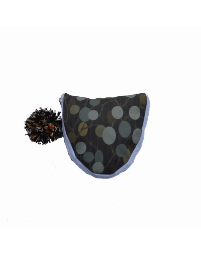 Bolsa plegable flores negro café