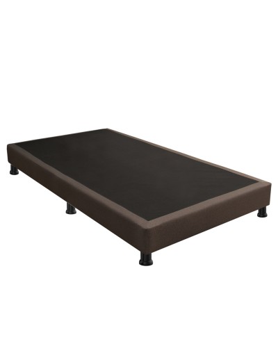 Combo Colchón Dublin Café DobleBase Cama EnteraAlmohadasProtectorCabecero