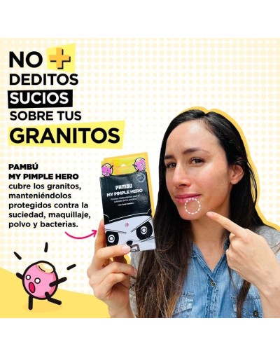 My pimple hero Parches hidrocoloides para el cuidado de los granitos