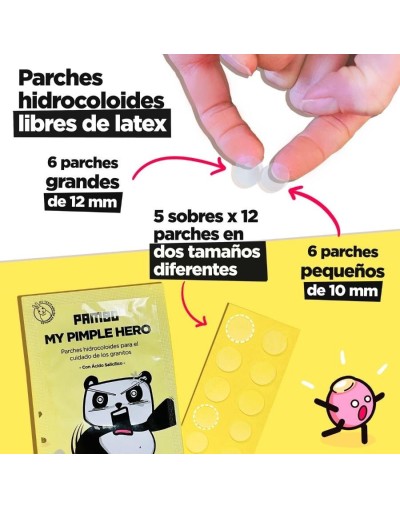 My pimple hero Parches hidrocoloides para el cuidado de los granitos