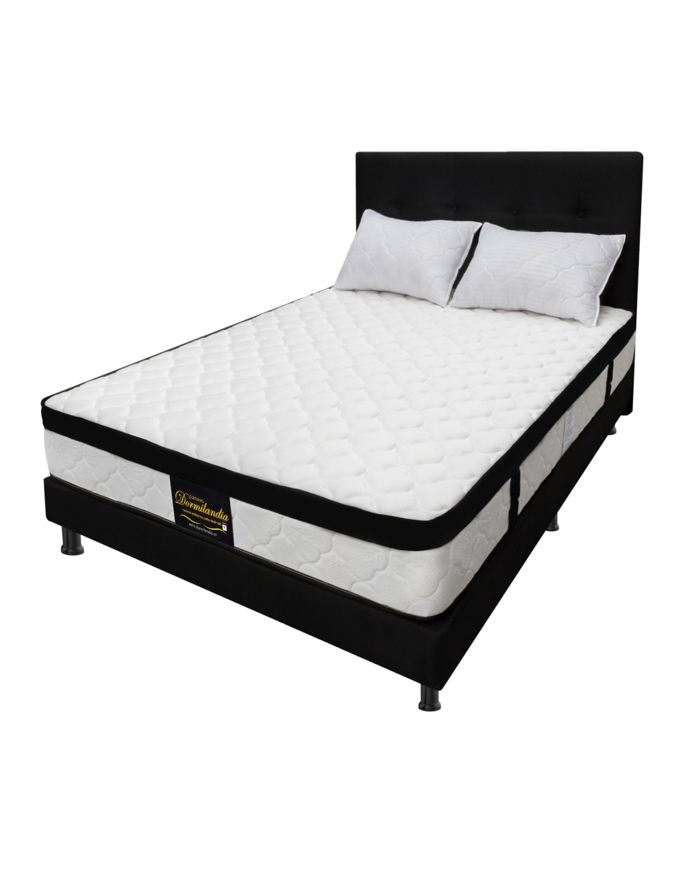 Combo Colchón Versalles DobleBase Cama EnteraAlmohadasProtectorCabecero