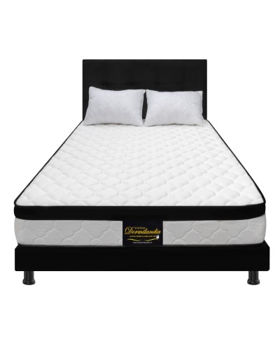 Combo Colchón Versalles DobleBase Cama EnteraAlmohadasProtectorCabecero