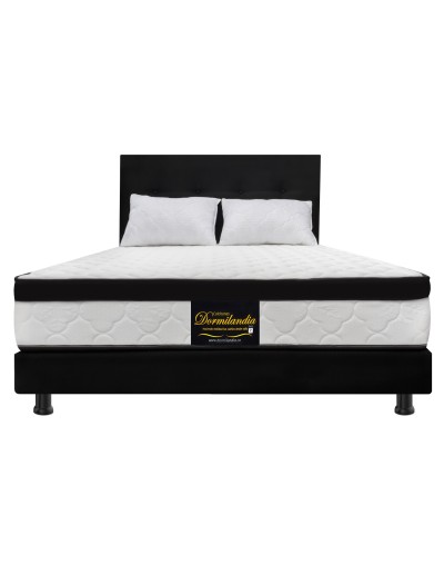 Combo Colchón Versalles DobleBase Cama EnteraAlmohadasProtectorCabecero