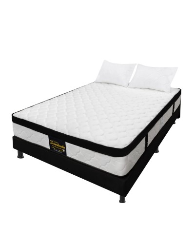 Combo Colchón Versalles DobleBase Cama EnteraAlmohadasProtectorCabecero