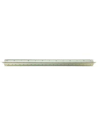 Escalímetro de aluminio 300mm 120255075100
