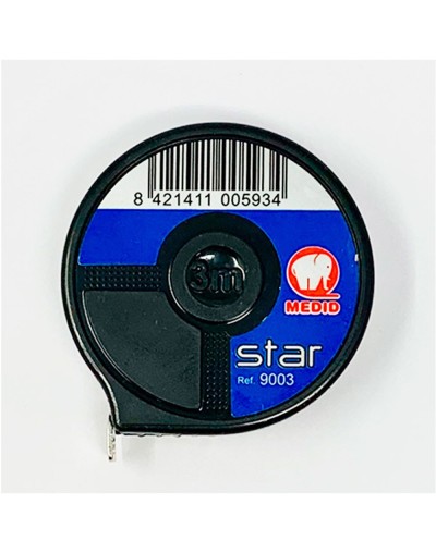 Flexómetro super compacto diam 5 cm 3mx13mm sin freno