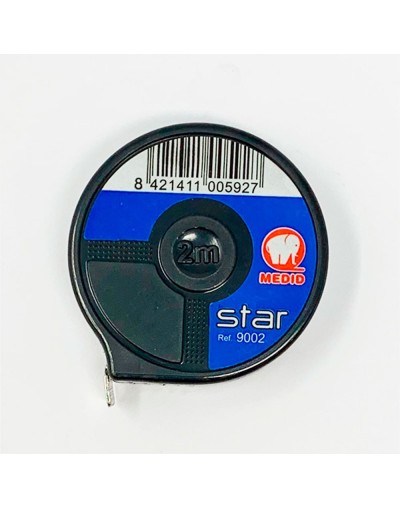 Flexómetro super compacto diam 5 cm 2mx13mm sin freno