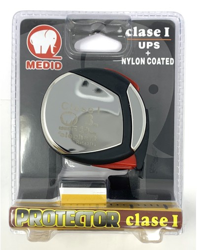 Flexómetro clase I estuche acero inox y elastollan 3mx19mm