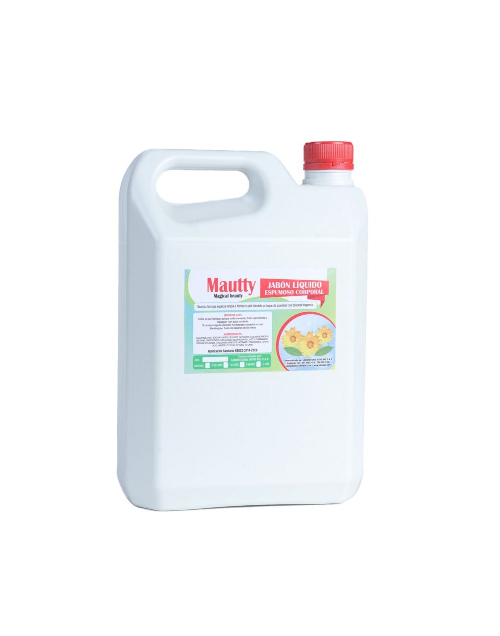 Jabón líquido espumoso corporal