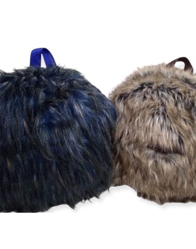 Morral de peluche largo
