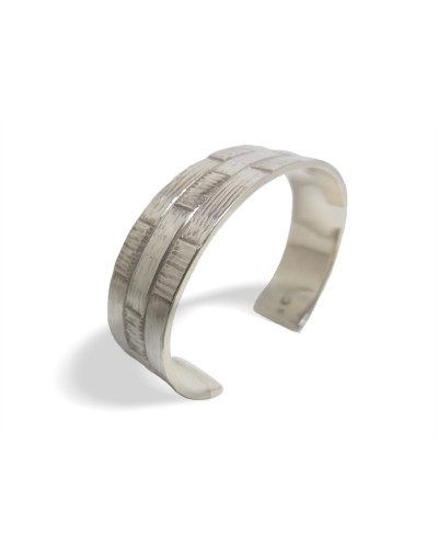 Pulsera Fuerza Cincelada 15 mm Dibujo