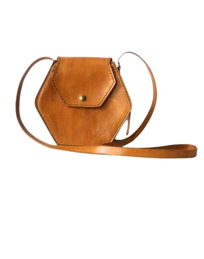 Cartera ANKAY Panal 100 Cuero Natural
