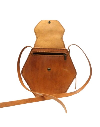 Cartera ANKAY Panal 100 Cuero Natural