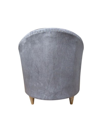 Poltrona redonda gris