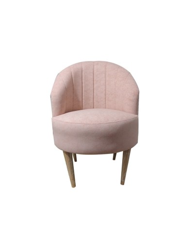 Poltrona redonda rosa