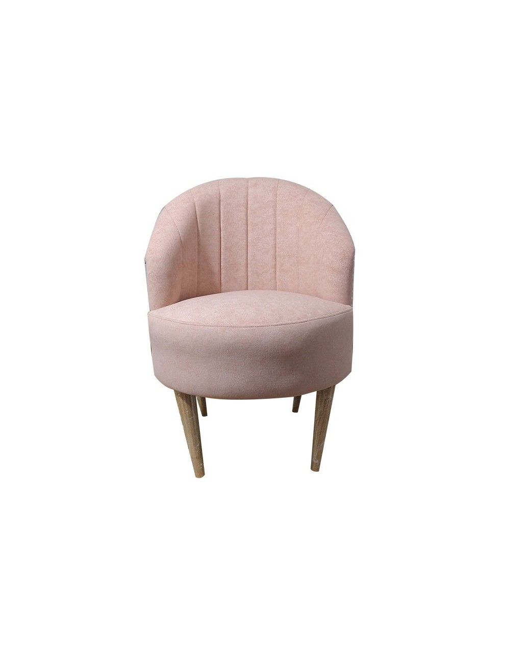 Poltrona redonda rosa