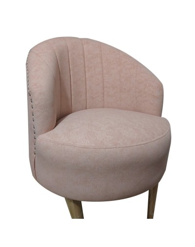 Poltrona redonda rosa