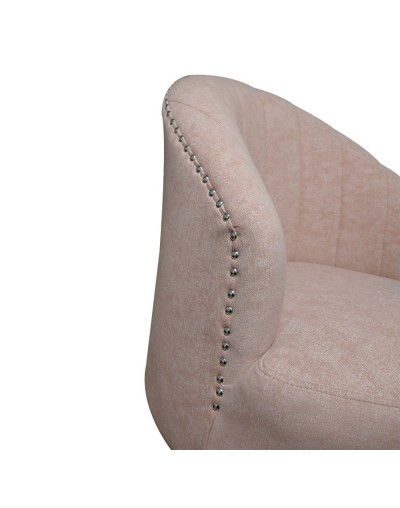 Poltrona redonda rosa