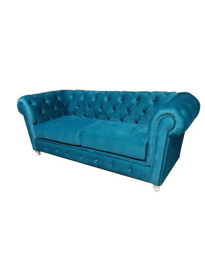 Sofá chester azul