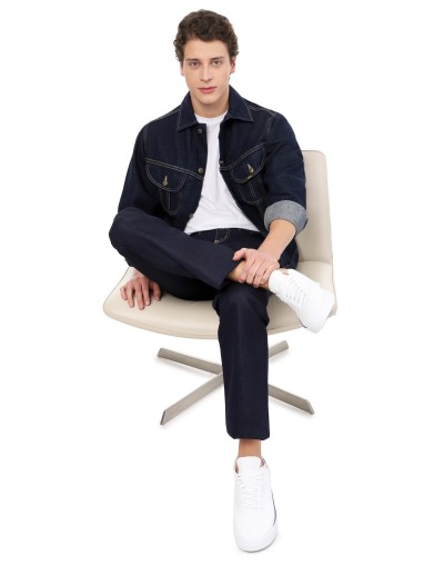 Chaqueta de jean clásica lec lee para hombre  indigo oscuro