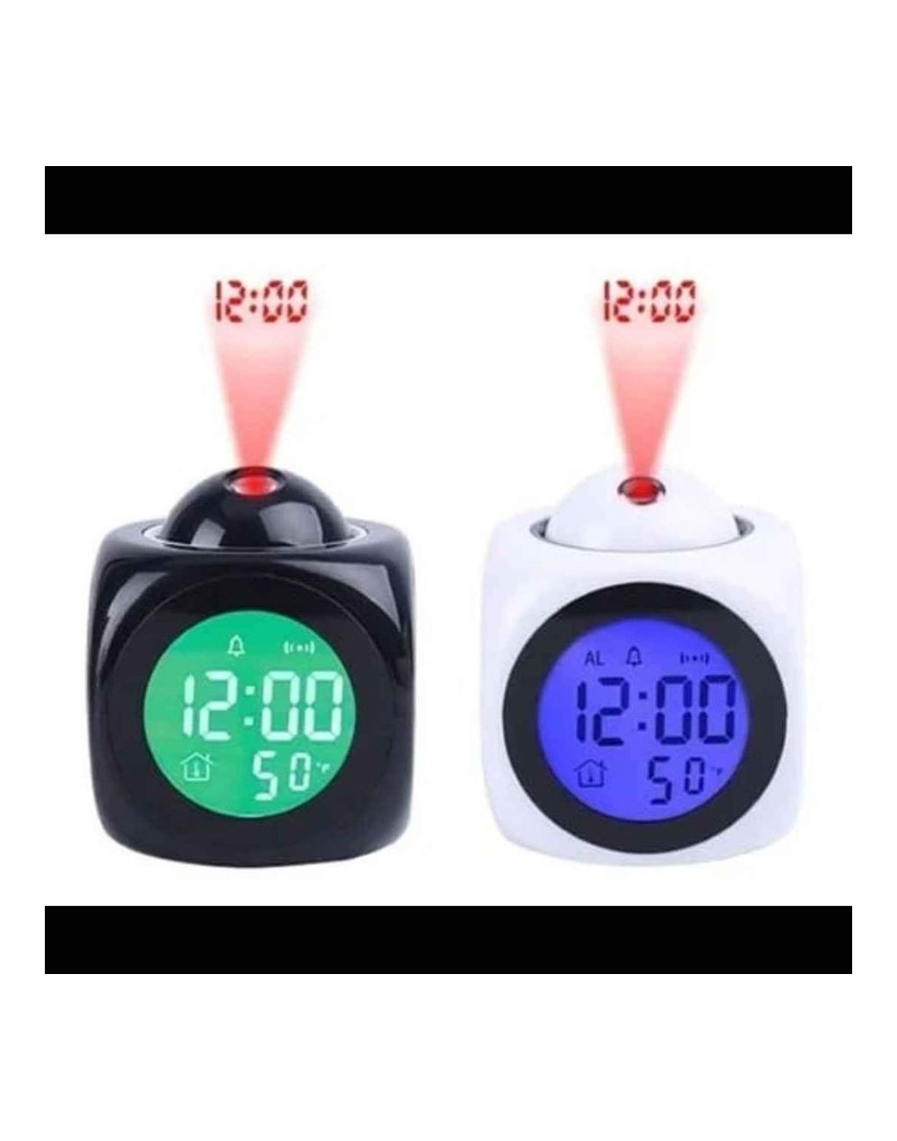 Reloj despertador multifuncional digital lcd