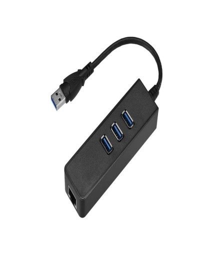 Hub usb 30  puertos usb  adaptador de red lan rj45