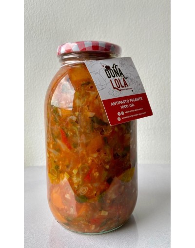 Antipastos  con atún picante y vegetariano