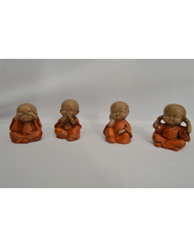 Mini monjes x 4  Deloreart