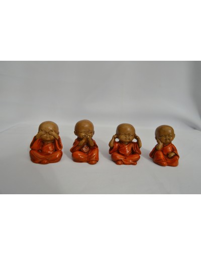 Mini monjes x 4  Deloreart