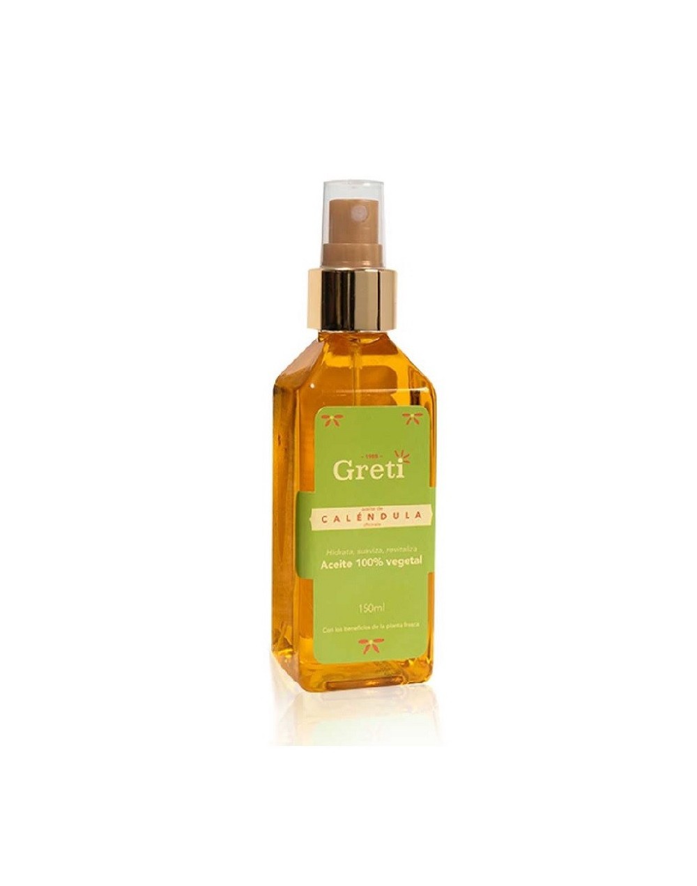 Aceite concentrado de caléndula 150 ml - 100% vegetal - greti 