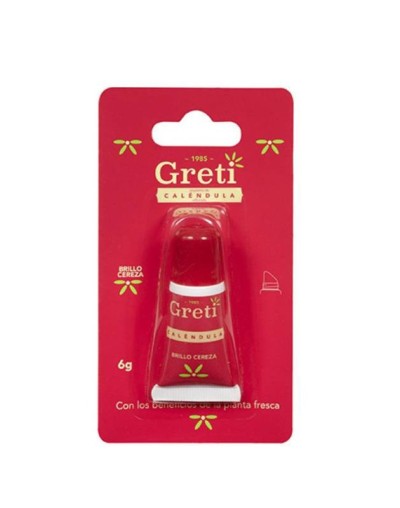 Protector labial de caléndula brillo cereza - greti