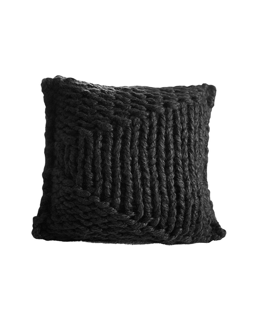 Cojín tejido tengo frio