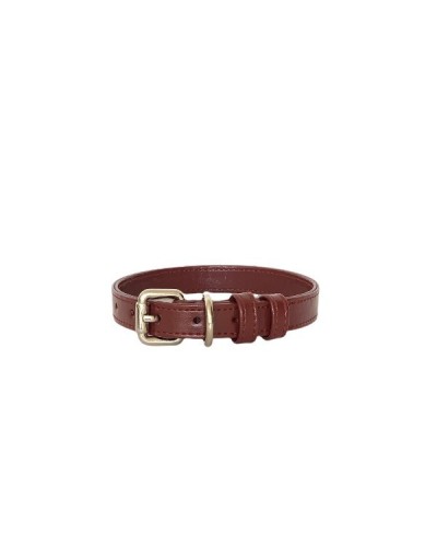 Collar para perro color red wine